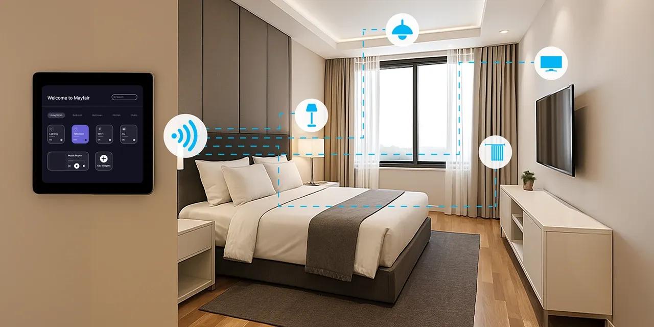 Smart hotel room technology