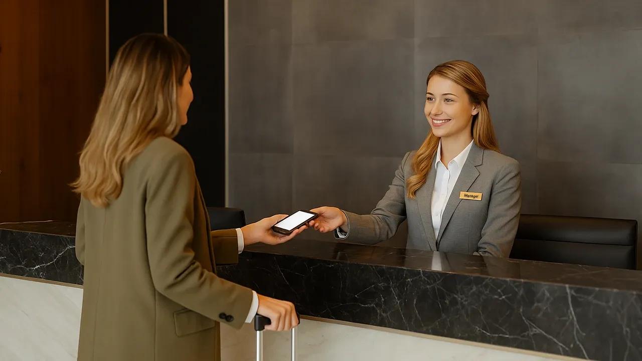 Digital check-in - increase occupancy rate in hotel